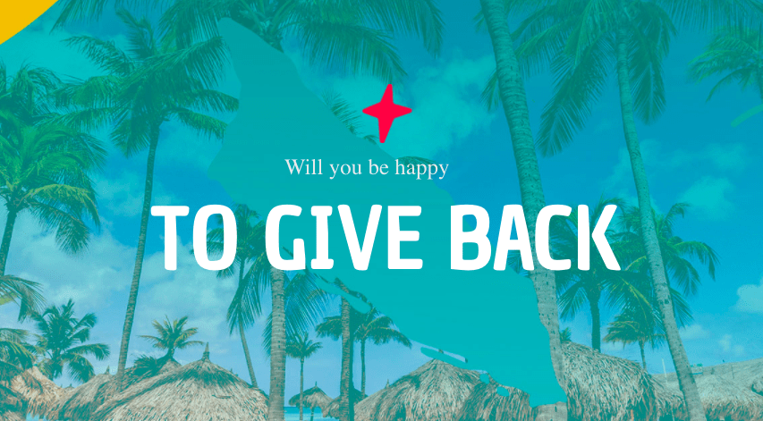 Aruba start met 'Happy to Give Back'