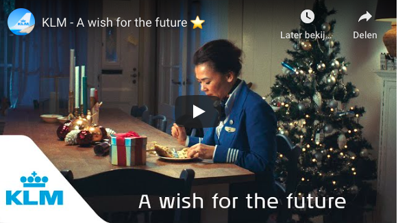 KLM zet haar video kerstwens online