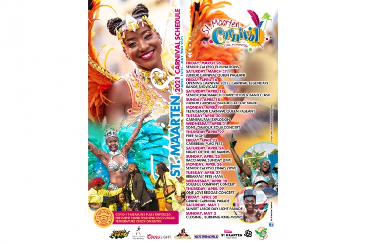 Carnaval en Regatta Sint-Maarten gaan niet door