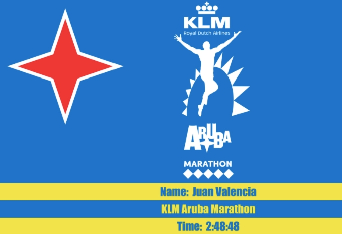 Juan Valencia wint KLM Marathon Aruba